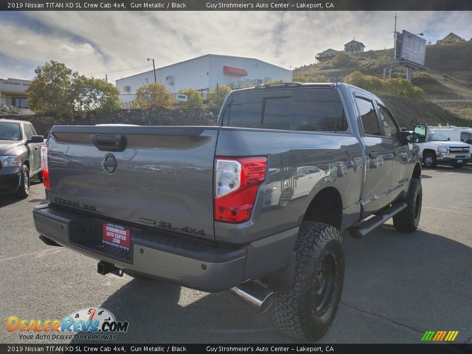 2019 Nissan TITAN XD SL Crew Cab 4x4 Gun Metallic / Black Photo #7