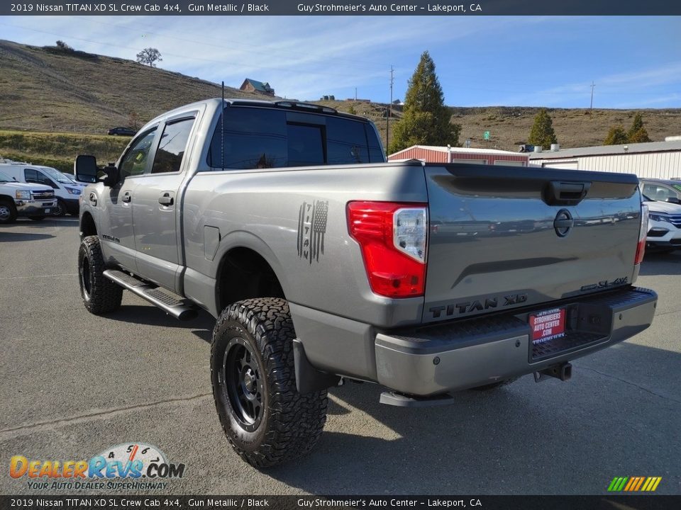 2019 Nissan TITAN XD SL Crew Cab 4x4 Gun Metallic / Black Photo #9