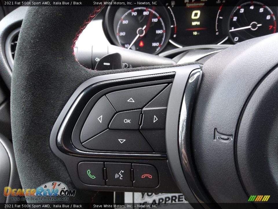 2021 Fiat 500X Sport AWD Steering Wheel Photo #18