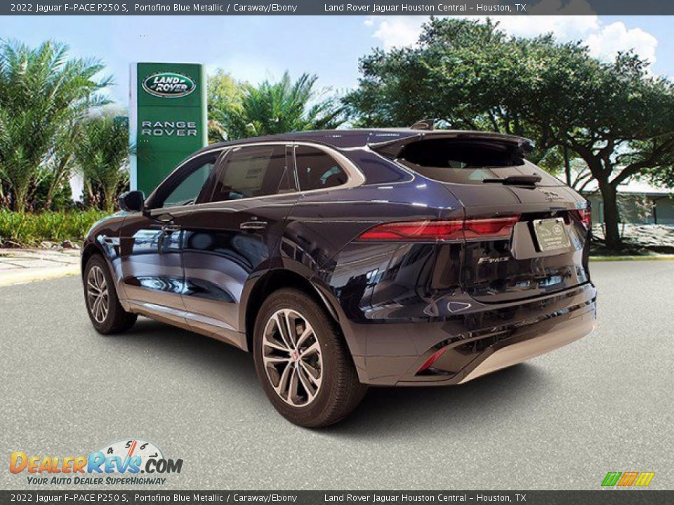 2022 Jaguar F-PACE P250 S Portofino Blue Metallic / Caraway/Ebony Photo #10