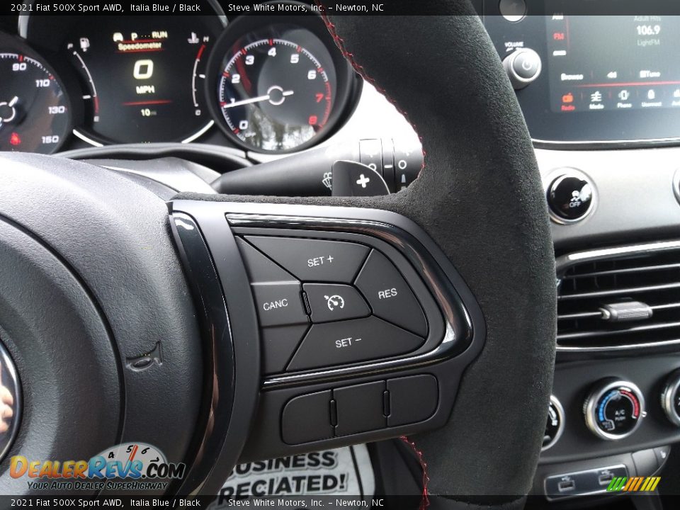 2021 Fiat 500X Sport AWD Steering Wheel Photo #19