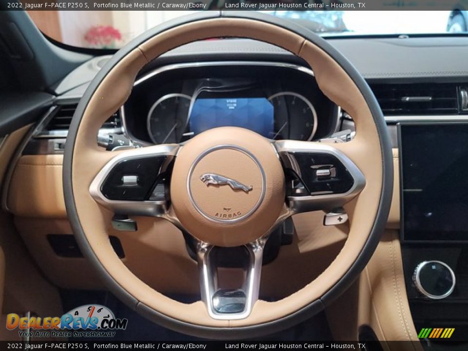 2022 Jaguar F-PACE P250 S Steering Wheel Photo #15