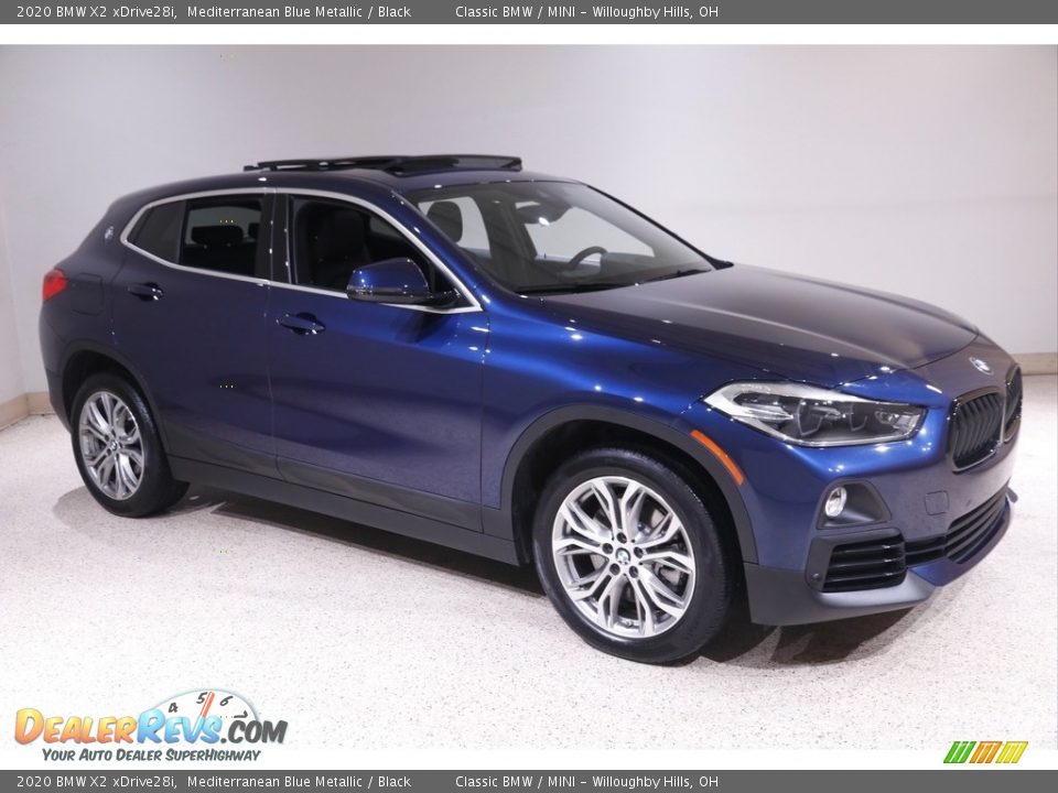 2020 BMW X2 xDrive28i Mediterranean Blue Metallic / Black Photo #1