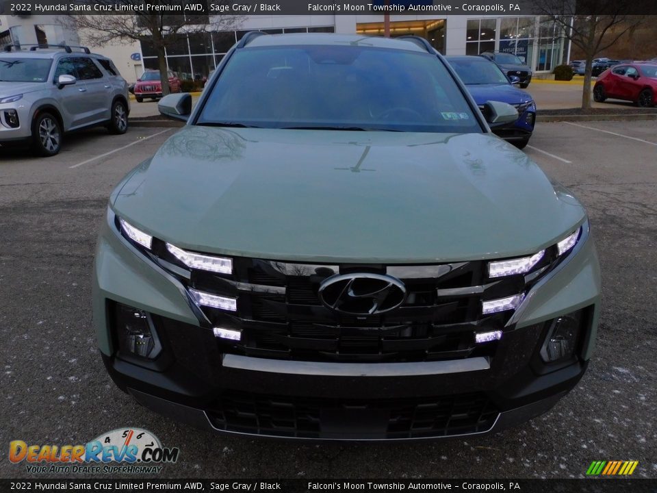 2022 Hyundai Santa Cruz Limited Premium AWD Sage Gray / Black Photo #8
