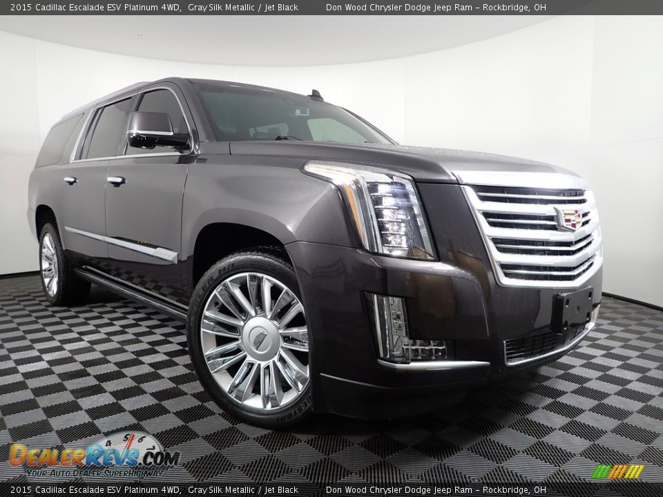 2015 Cadillac Escalade ESV Platinum 4WD Gray Silk Metallic / Jet Black Photo #10