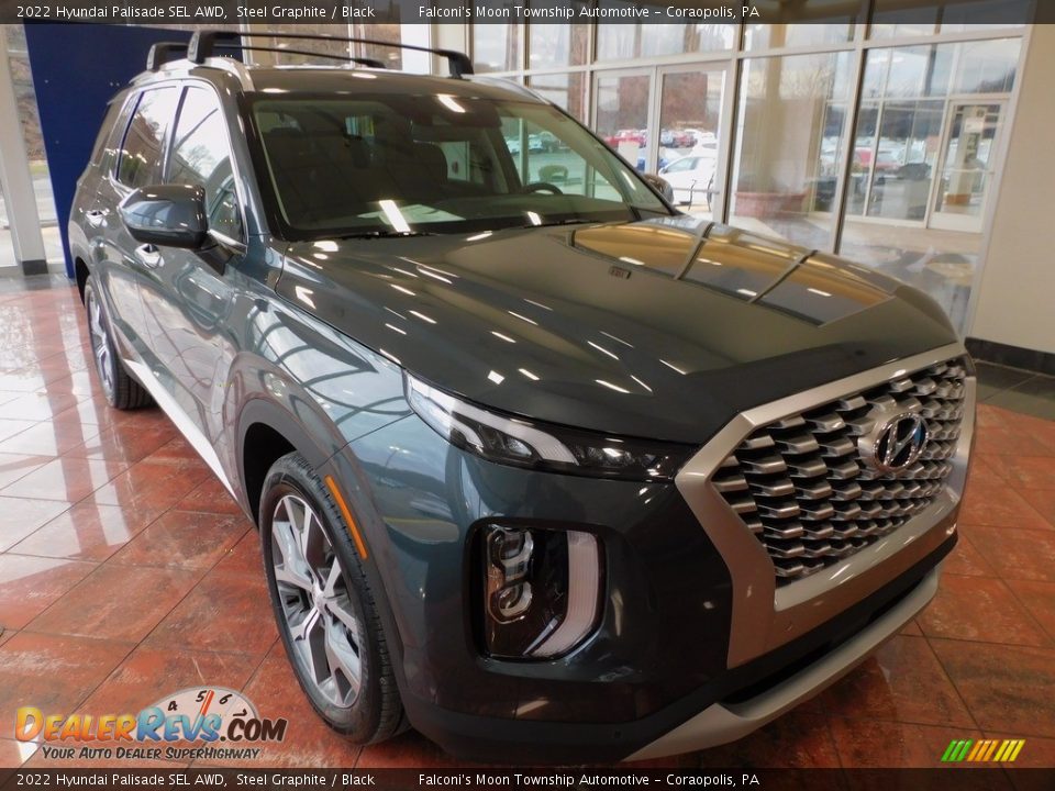 2022 Hyundai Palisade SEL AWD Steel Graphite / Black Photo #8