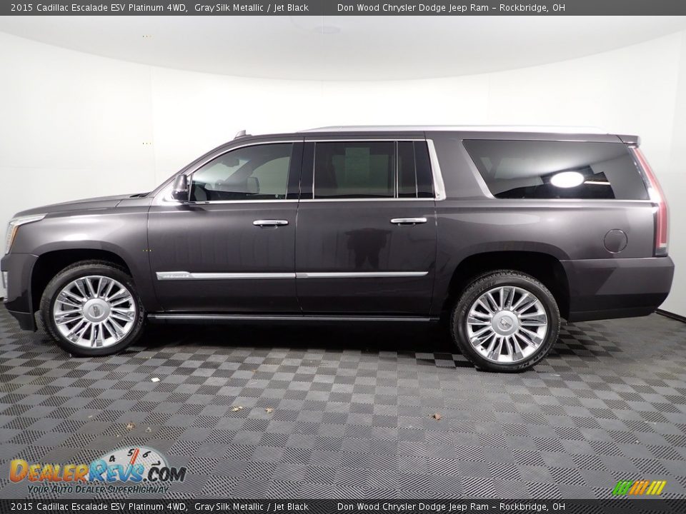 2015 Cadillac Escalade ESV Platinum 4WD Gray Silk Metallic / Jet Black Photo #16