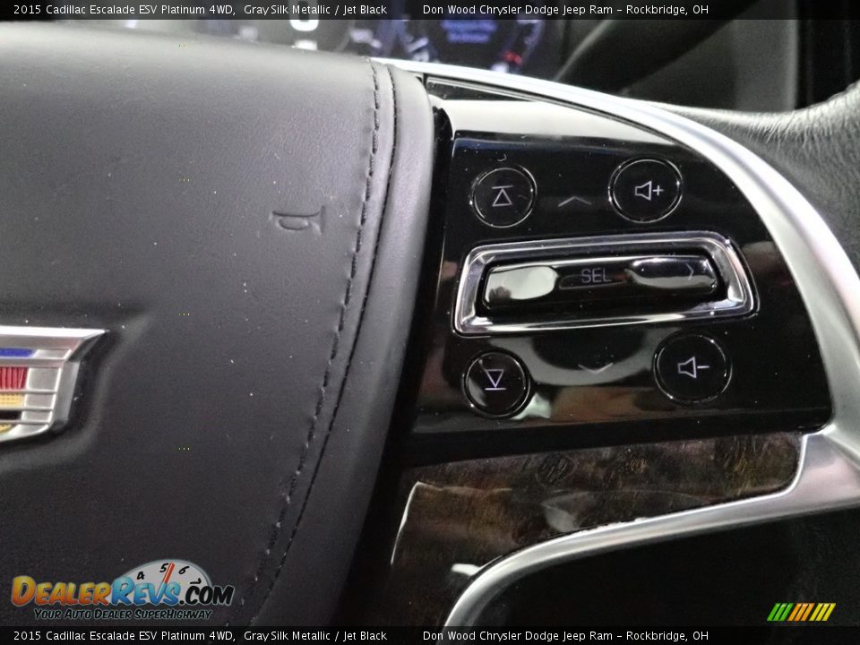 2015 Cadillac Escalade ESV Platinum 4WD Gray Silk Metallic / Jet Black Photo #30