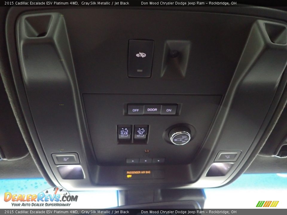 2015 Cadillac Escalade ESV Platinum 4WD Gray Silk Metallic / Jet Black Photo #32