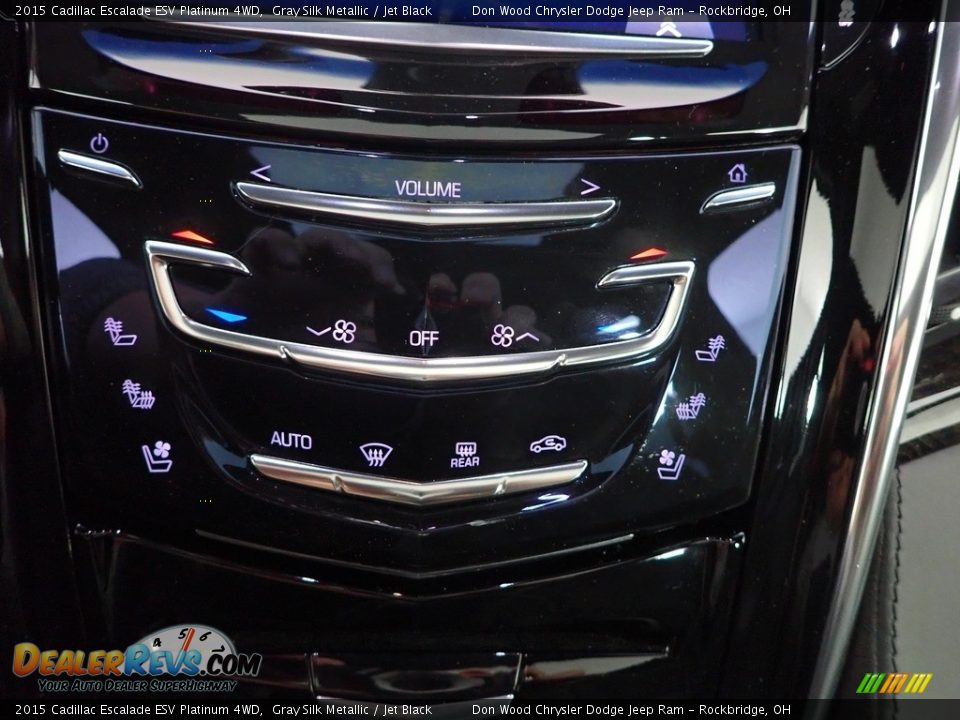 2015 Cadillac Escalade ESV Platinum 4WD Gray Silk Metallic / Jet Black Photo #33