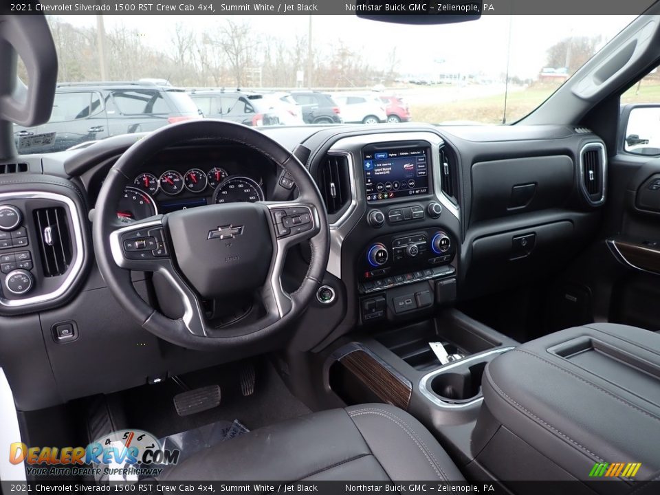 Jet Black Interior - 2021 Chevrolet Silverado 1500 RST Crew Cab 4x4 Photo #18