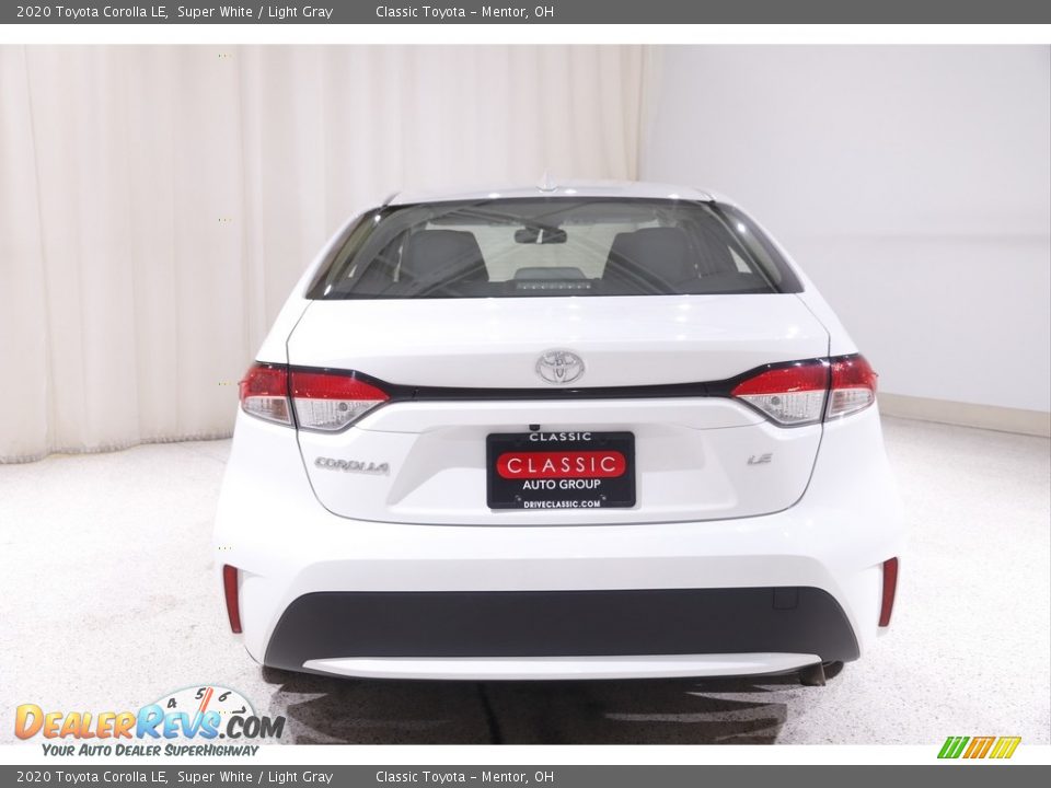 2020 Toyota Corolla LE Super White / Light Gray Photo #16