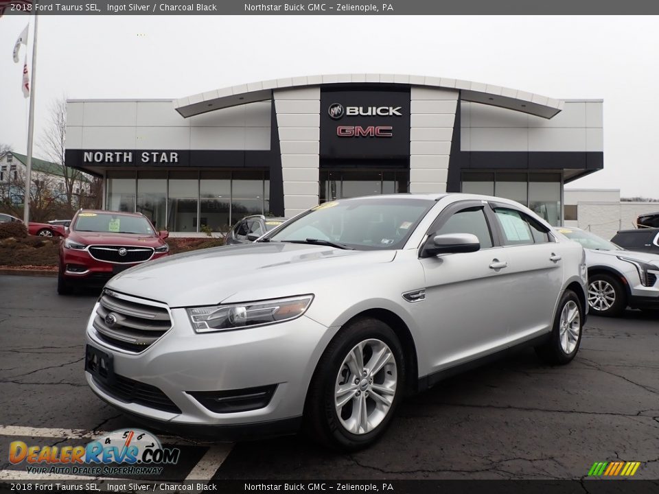 2018 Ford Taurus SEL Ingot Silver / Charcoal Black Photo #1