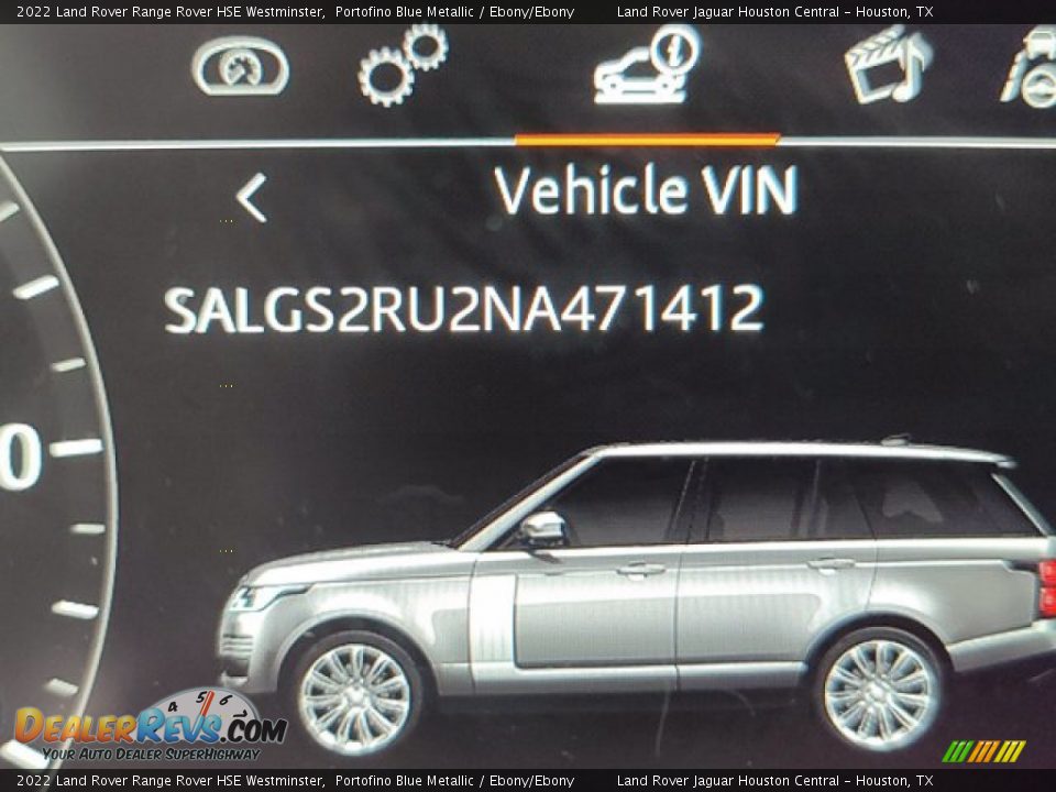 2022 Land Rover Range Rover HSE Westminster Portofino Blue Metallic / Ebony/Ebony Photo #32