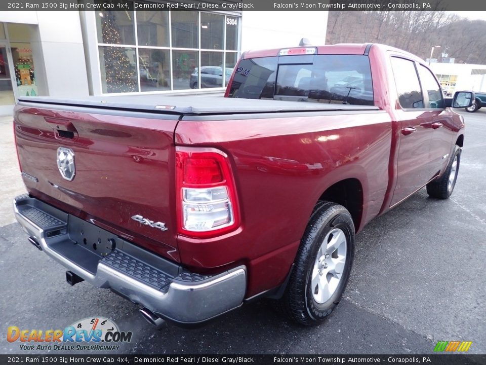 2021 Ram 1500 Big Horn Crew Cab 4x4 Delmonico Red Pearl / Diesel Gray/Black Photo #2