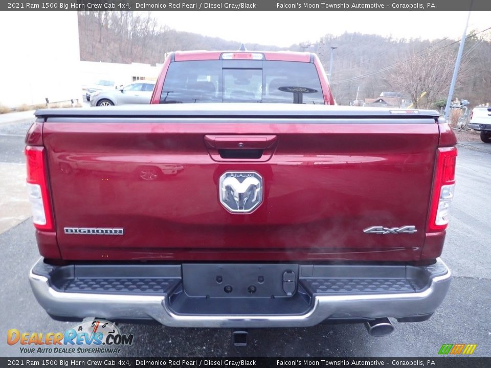 2021 Ram 1500 Big Horn Crew Cab 4x4 Delmonico Red Pearl / Diesel Gray/Black Photo #3