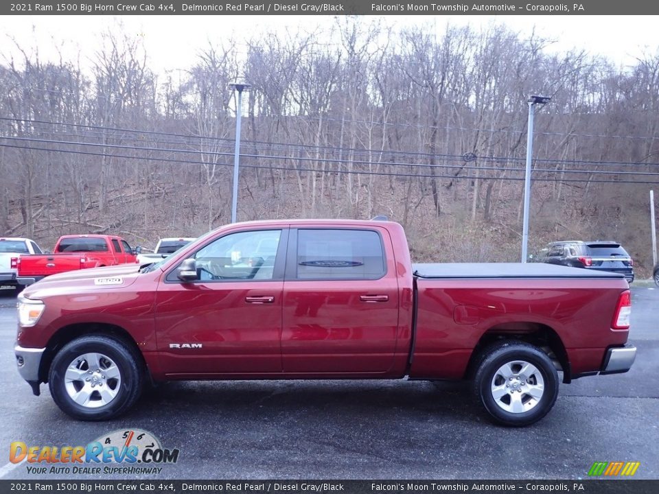 2021 Ram 1500 Big Horn Crew Cab 4x4 Delmonico Red Pearl / Diesel Gray/Black Photo #5