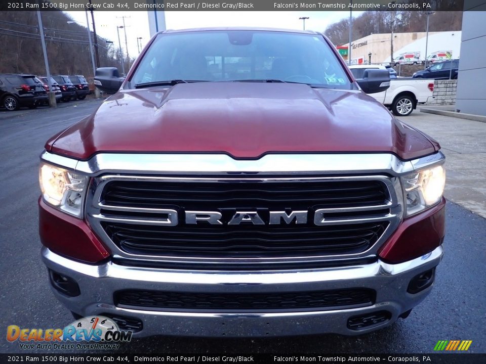 2021 Ram 1500 Big Horn Crew Cab 4x4 Delmonico Red Pearl / Diesel Gray/Black Photo #7