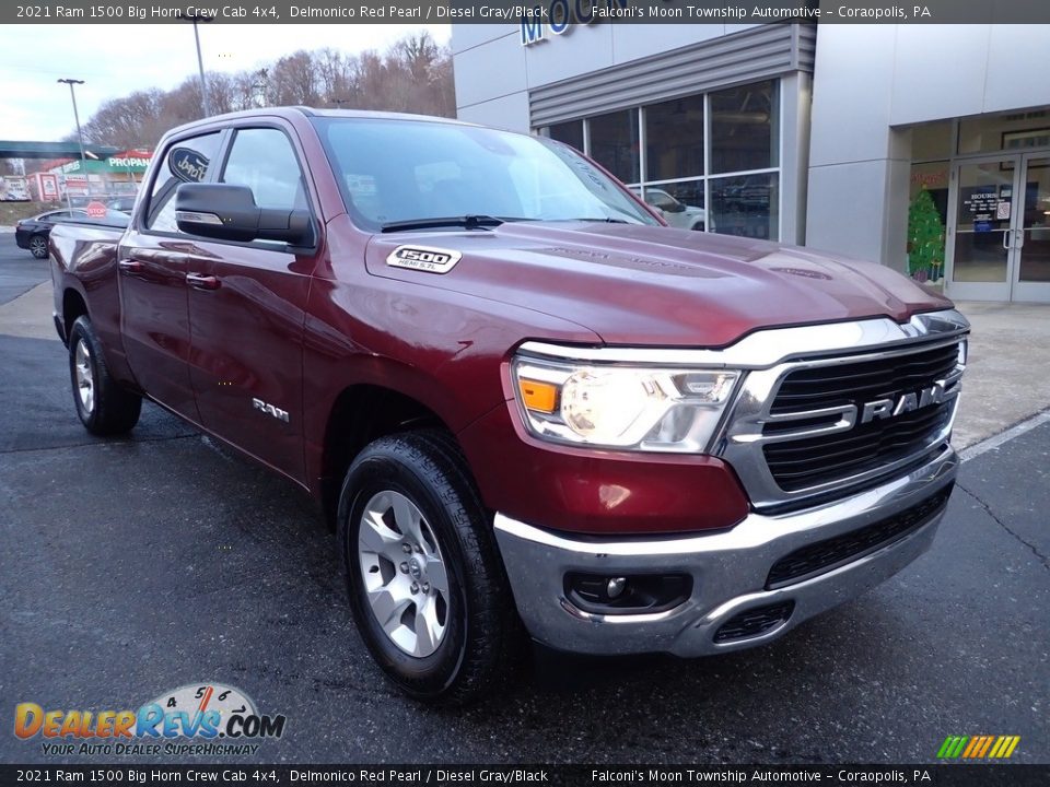 2021 Ram 1500 Big Horn Crew Cab 4x4 Delmonico Red Pearl / Diesel Gray/Black Photo #8