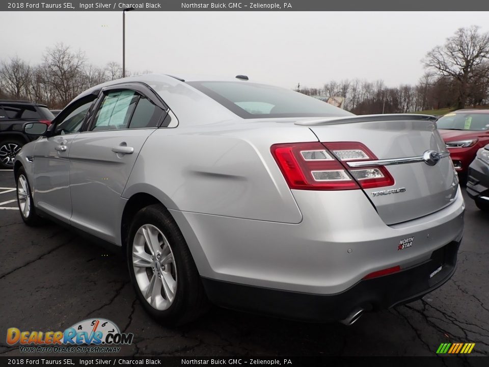 2018 Ford Taurus SEL Ingot Silver / Charcoal Black Photo #12