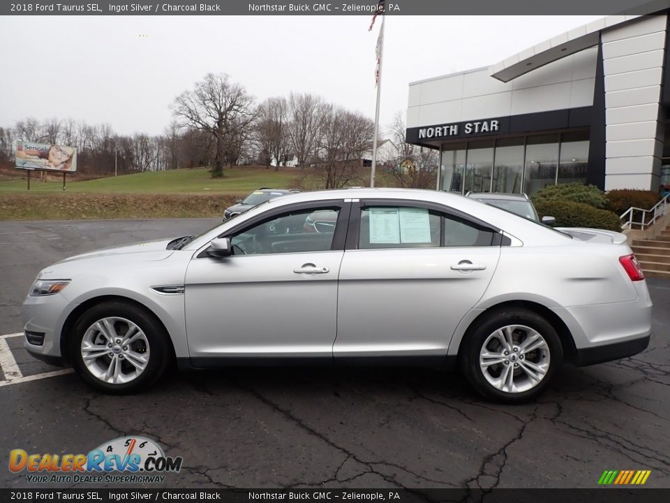 2018 Ford Taurus SEL Ingot Silver / Charcoal Black Photo #13