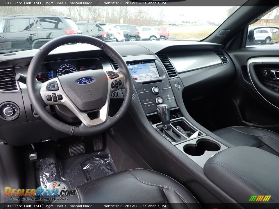 2018 Ford Taurus SEL Ingot Silver / Charcoal Black Photo #18