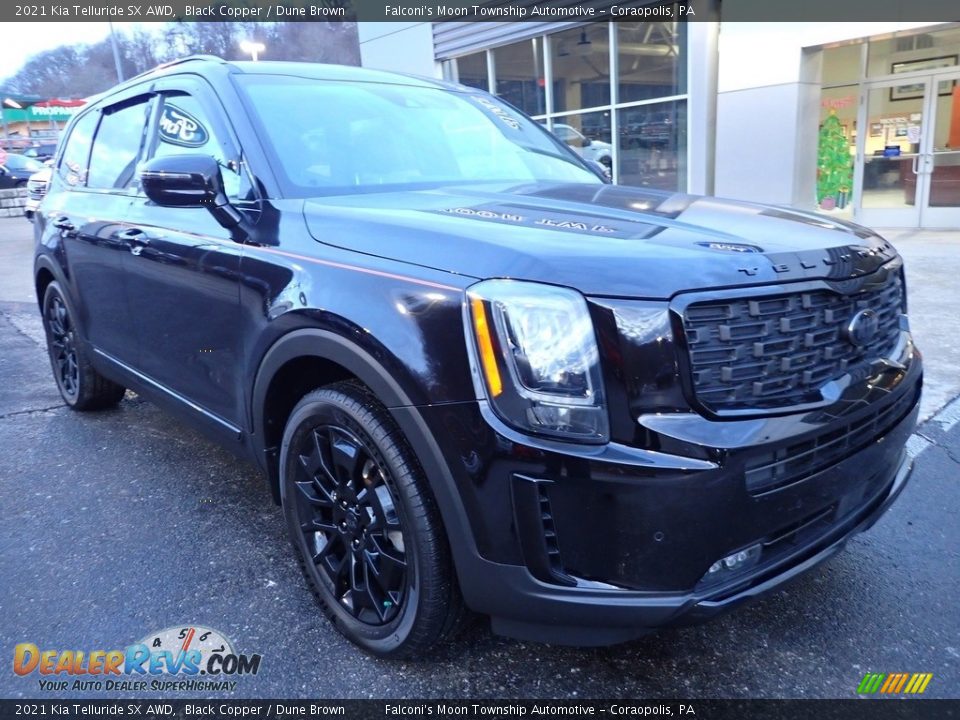 2021 Kia Telluride SX AWD Black Copper / Dune Brown Photo #9