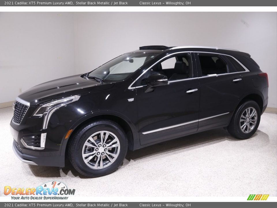 2021 Cadillac XT5 Premium Luxury AWD Stellar Black Metallic / Jet Black Photo #3