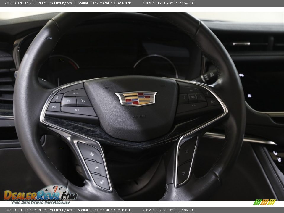 2021 Cadillac XT5 Premium Luxury AWD Stellar Black Metallic / Jet Black Photo #7