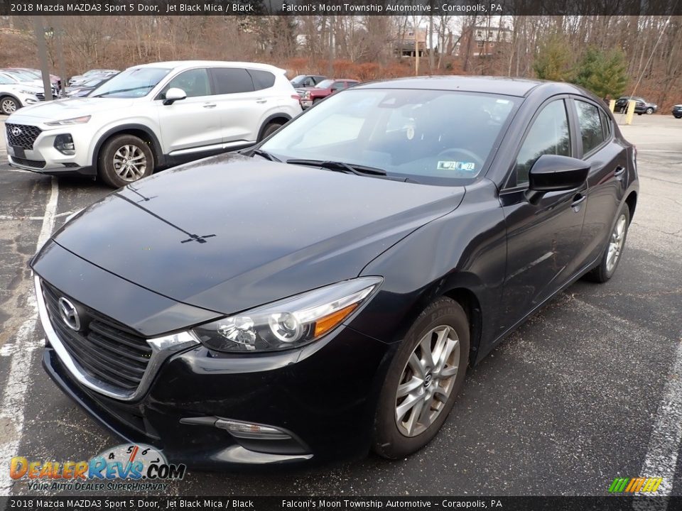 2018 Mazda MAZDA3 Sport 5 Door Jet Black Mica / Black Photo #1