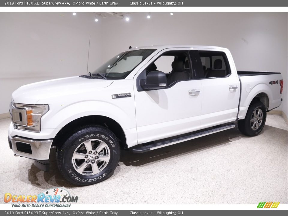 2019 Ford F150 XLT SuperCrew 4x4 Oxford White / Earth Gray Photo #3