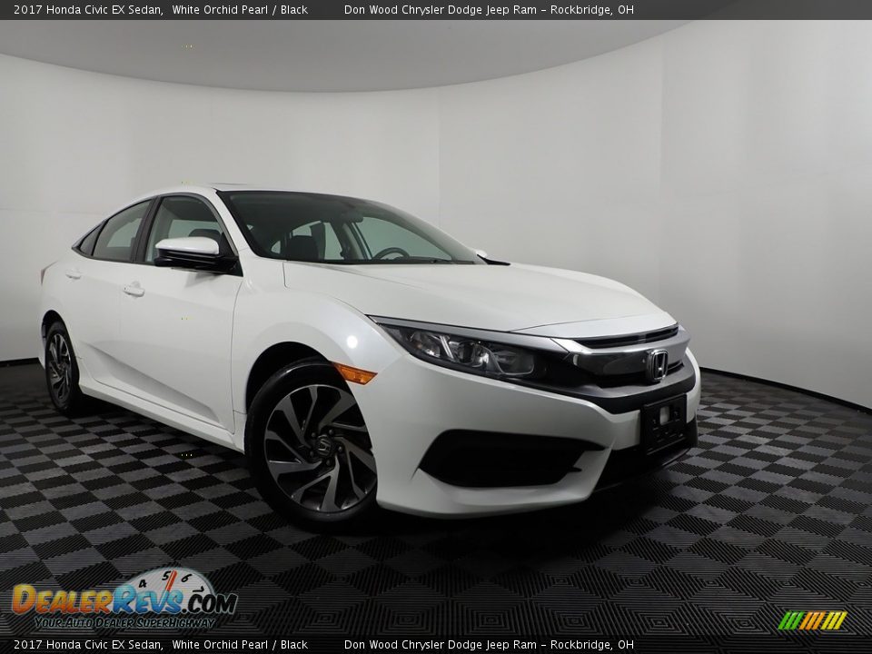 2017 Honda Civic EX Sedan White Orchid Pearl / Black Photo #4