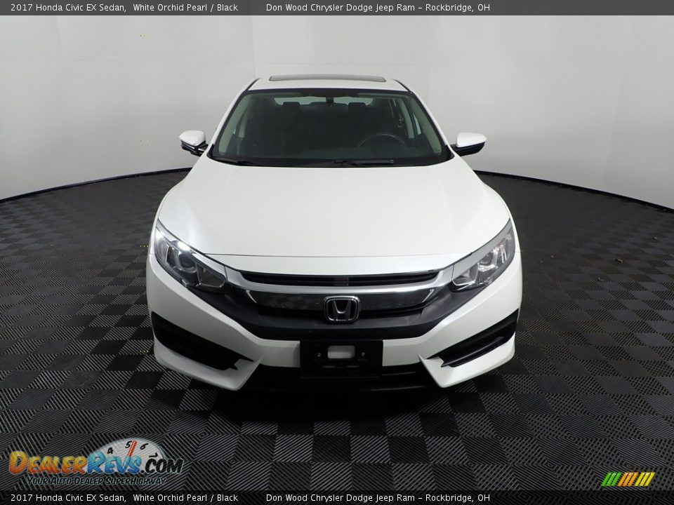 2017 Honda Civic EX Sedan White Orchid Pearl / Black Photo #7