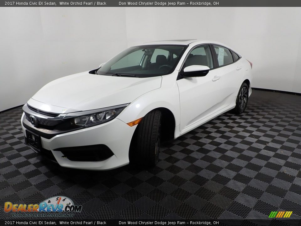 2017 Honda Civic EX Sedan White Orchid Pearl / Black Photo #10