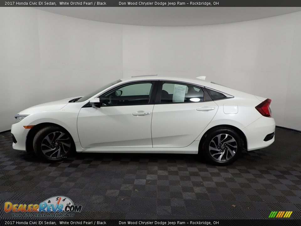 2017 Honda Civic EX Sedan White Orchid Pearl / Black Photo #11