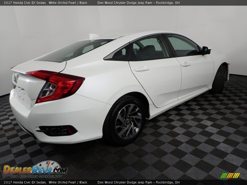 2017 Honda Civic EX Sedan White Orchid Pearl / Black Photo #16