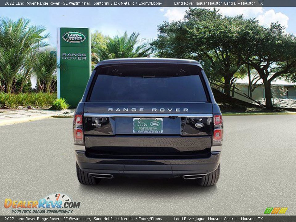2022 Land Rover Range Rover HSE Westminster Santorini Black Metallic / Ebony/Ebony Photo #7