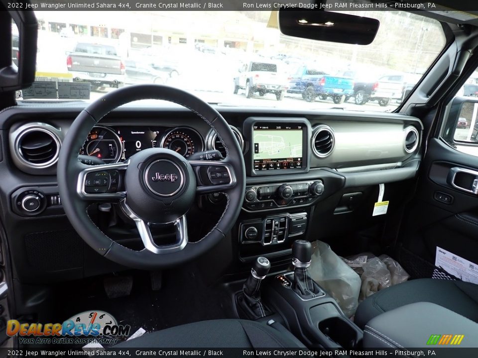 Dashboard of 2022 Jeep Wrangler Unlimited Sahara 4x4 Photo #13