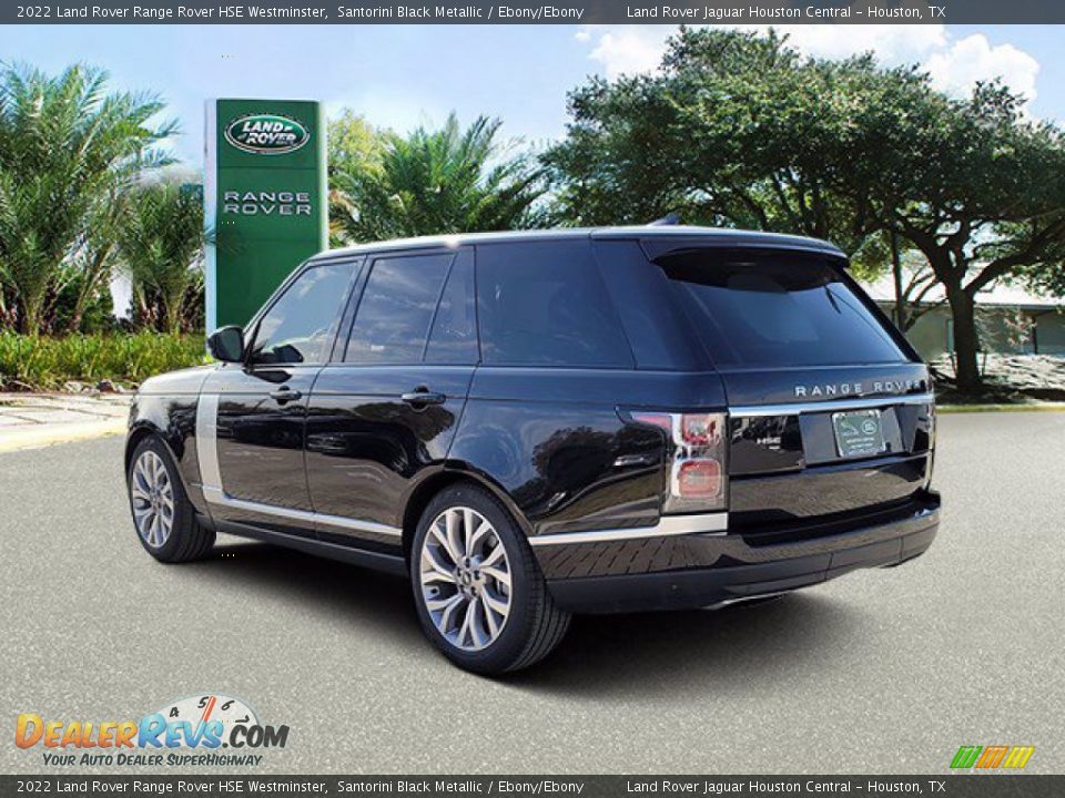 2022 Land Rover Range Rover HSE Westminster Santorini Black Metallic / Ebony/Ebony Photo #10
