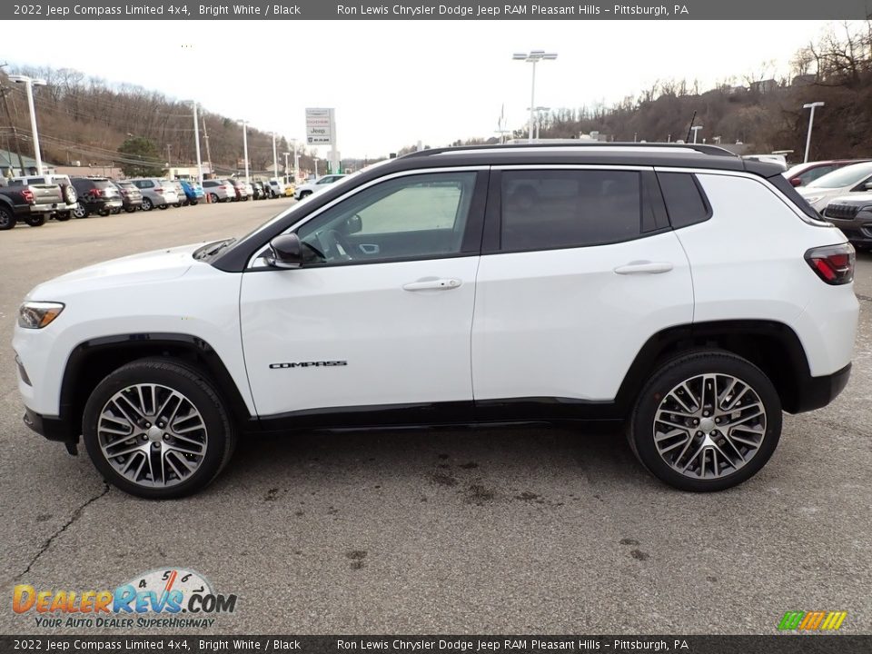 2022 Jeep Compass Limited 4x4 Bright White / Black Photo #2