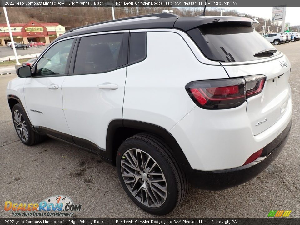 2022 Jeep Compass Limited 4x4 Bright White / Black Photo #3