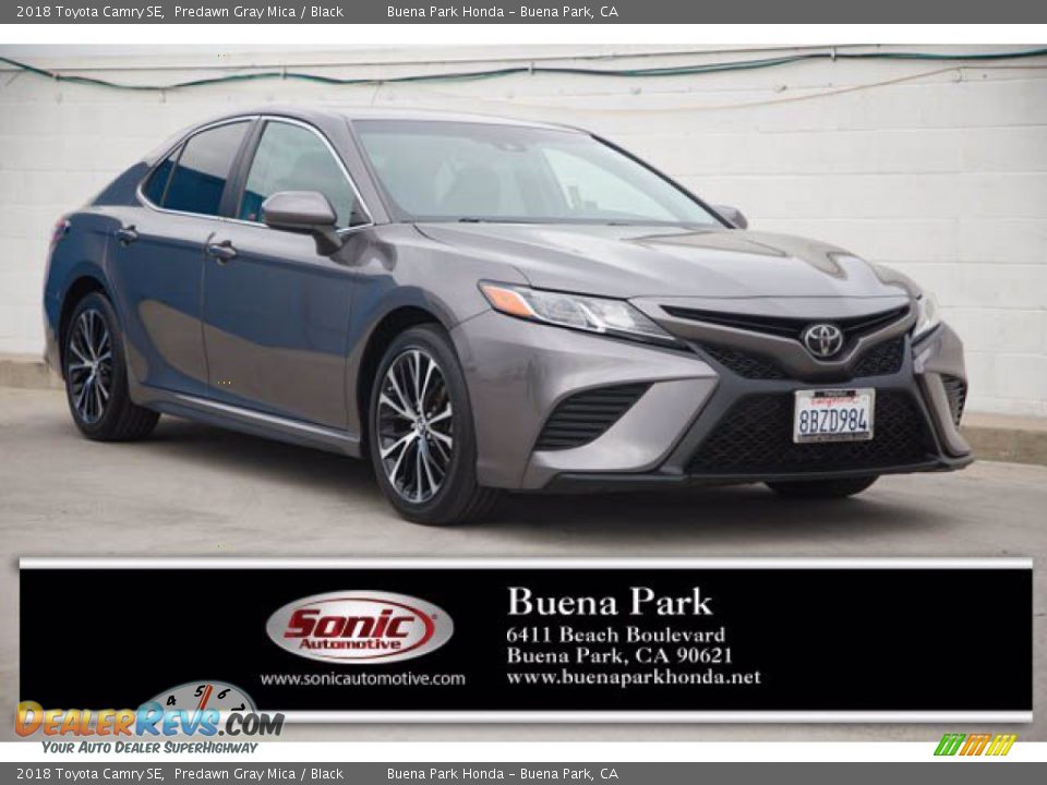 2018 Toyota Camry SE Predawn Gray Mica / Black Photo #1