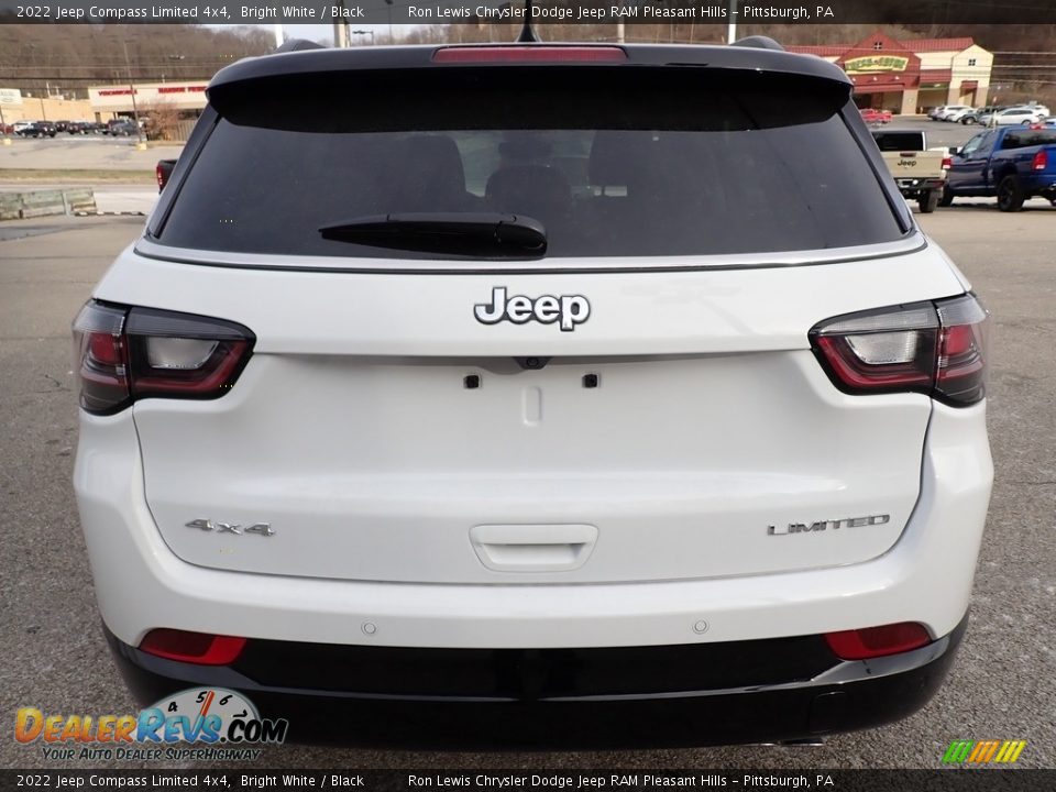 2022 Jeep Compass Limited 4x4 Bright White / Black Photo #4