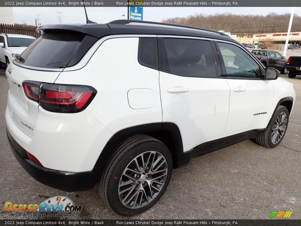 2022 Jeep Compass Limited 4x4 Bright White / Black Photo #6