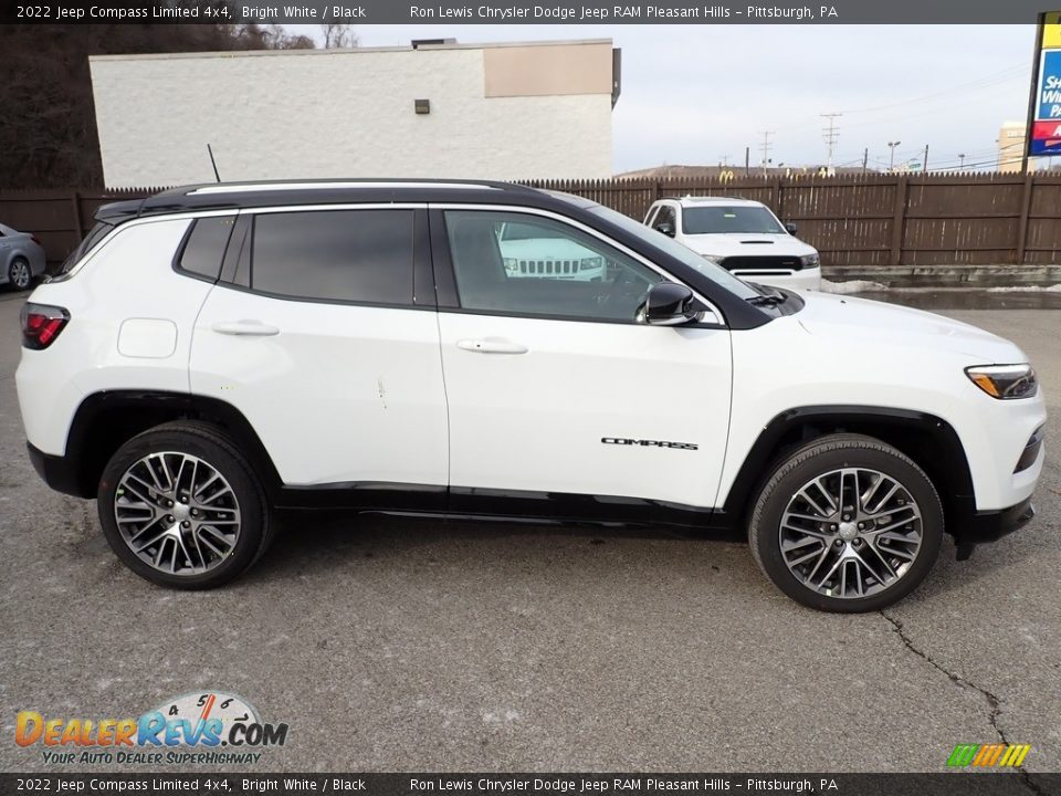 2022 Jeep Compass Limited 4x4 Bright White / Black Photo #7