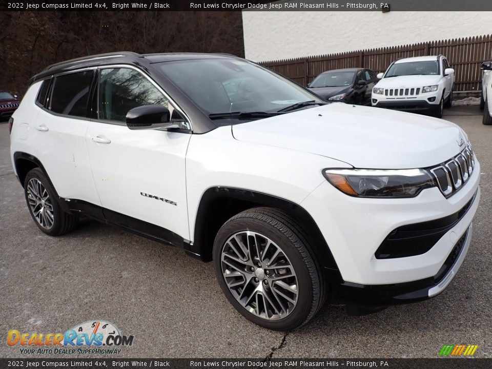 2022 Jeep Compass Limited 4x4 Bright White / Black Photo #8