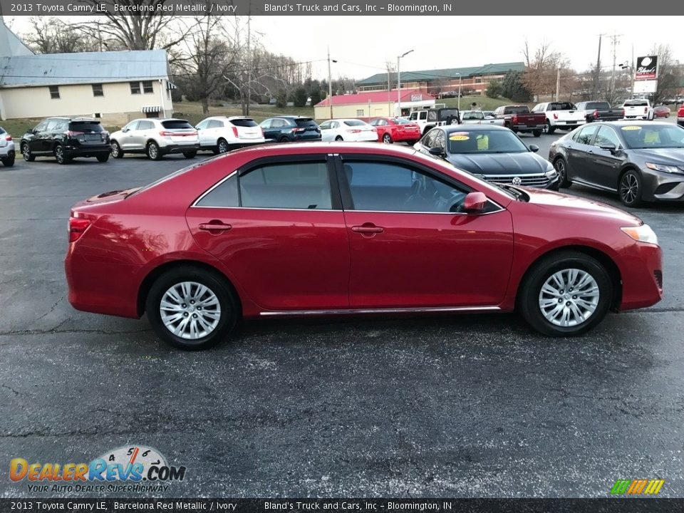 2013 Toyota Camry LE Barcelona Red Metallic / Ivory Photo #5