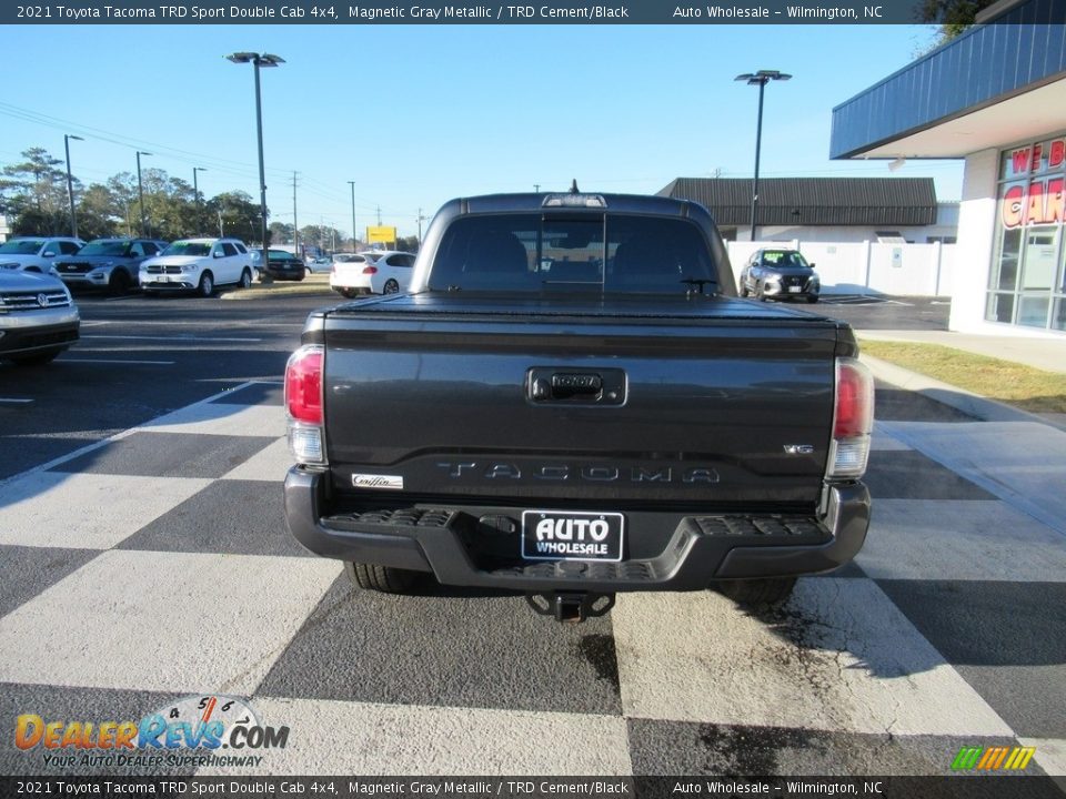 2021 Toyota Tacoma TRD Sport Double Cab 4x4 Magnetic Gray Metallic / TRD Cement/Black Photo #4