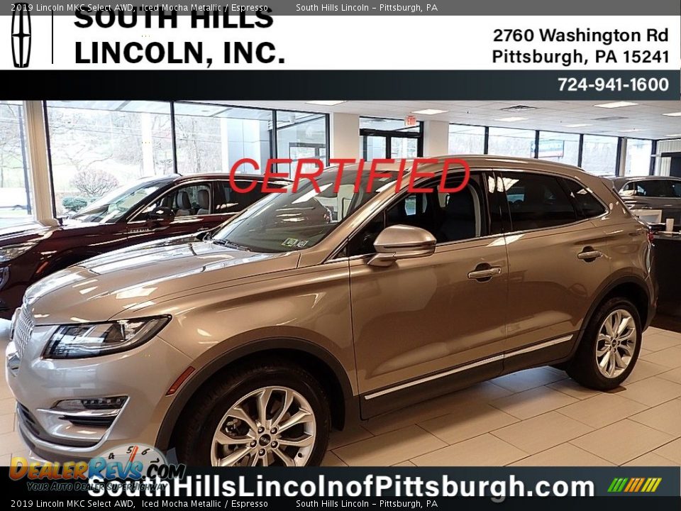 2019 Lincoln MKC Select AWD Iced Mocha Metallic / Espresso Photo #1