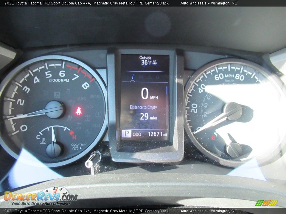 2021 Toyota Tacoma TRD Sport Double Cab 4x4 Magnetic Gray Metallic / TRD Cement/Black Photo #16